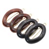 Parcelona French Eggie Oval Shell Black Mini Celluloid Acetate Side