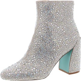Betsey Johnson Women's Hugo Fashion Boot, Rhinestone, 7