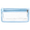 Tabanzhe 1Piece Double-Layer Clear Pencil Bag - Large Capacity Simple