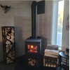 YOHSNOR Indoor Firewood Rack - Adjustable Storage Holder for Fireplace