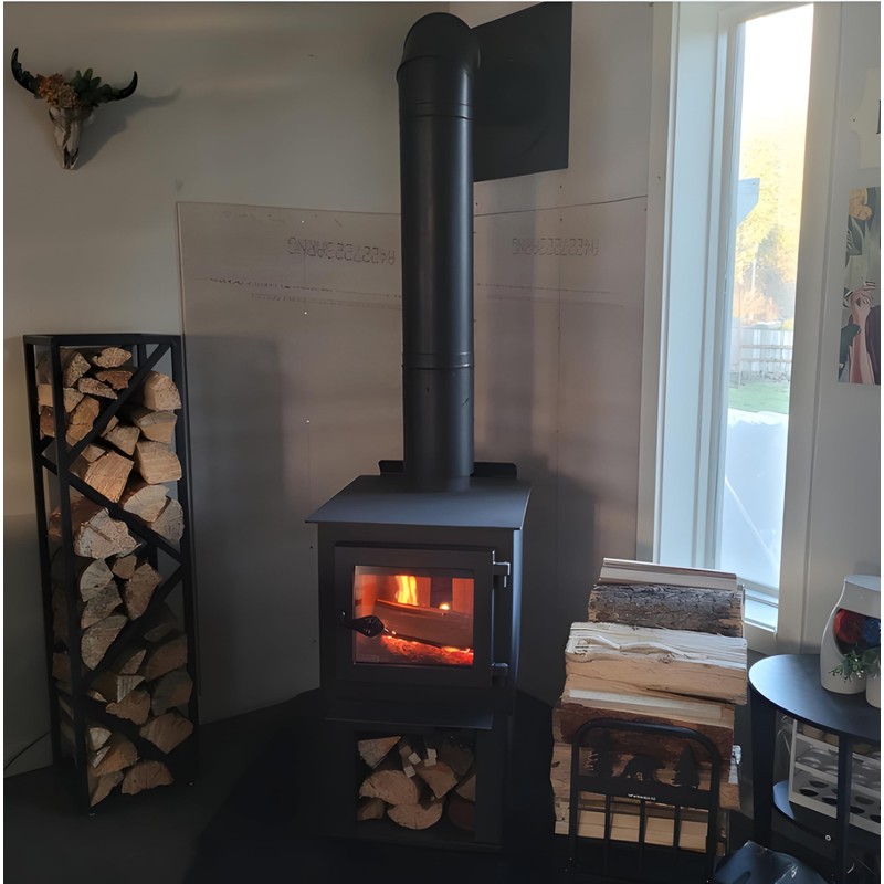 YOHSNOR Indoor Firewood Rack - Adjustable Storage Holder for Fireplace