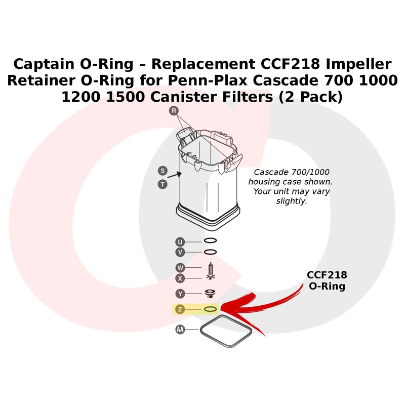 Captain O-Ring – Replacement CCF218 Impeller Retainer O-Ring for Penn-Plax