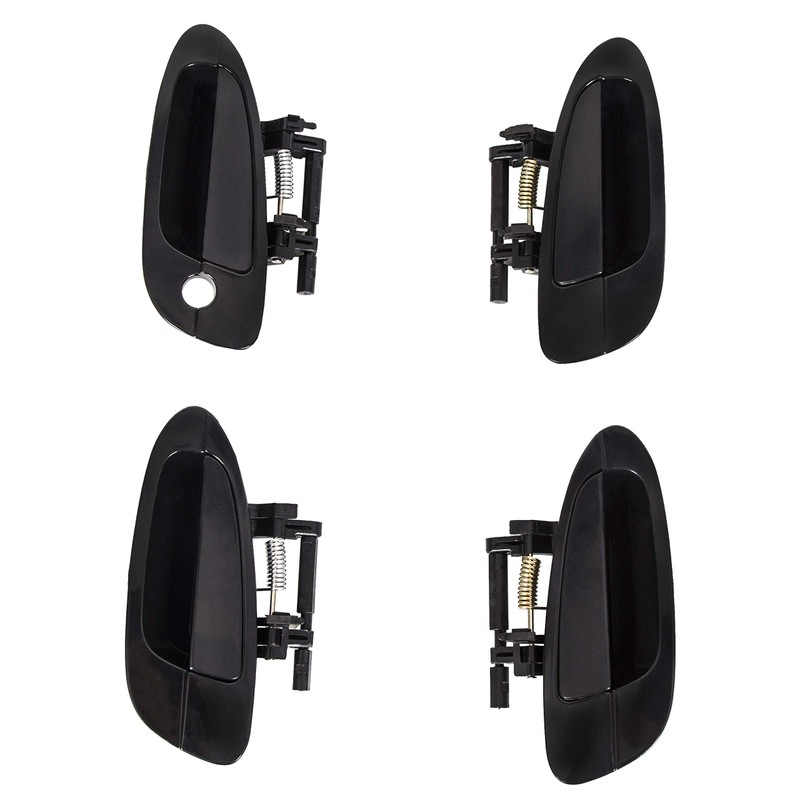ECOTRIC Door Handle Smooth Black Exterior Outside Compatible with 2002-2006