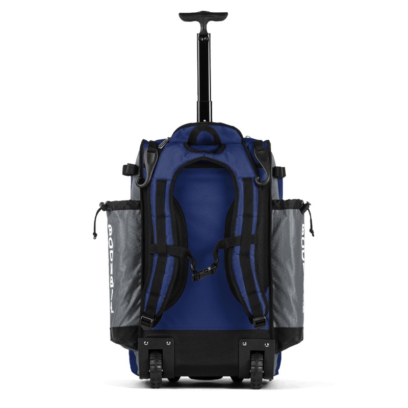 Boombah Catchers Superpack Hybrid Rolling Bat Bag - BM-9060C23 Gray/Royal