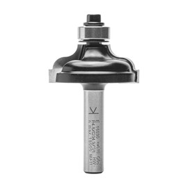 ENT Ogee Filet Cutter TC Shank (C) 8 mm, Diameter (A) 34,9 mm, B 14,3 mm, R 4,8 mm, D 32 mm, with fold and with Ball Bearing