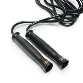 Leone 1947 LEONE 1947 Boxing Training Jump Rope (BASIC) Diameter 0.2 inches (7 mm) / Total Length 108.8 inches (275 cm) Jump Rope, PVC Rope, Nylon Handle, Black, AT827
