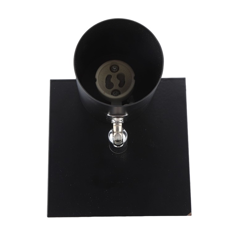 Black GU10 Bulb Holder Modern Lamp Base Metal Light Socket
