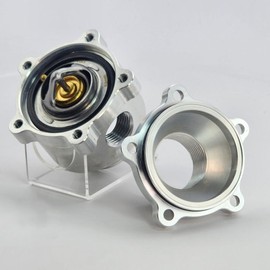 UPR products Aluminum Inline Thermostat Housing & Bypass Sensor Port For 1-1/2" Hose 1.5" -16