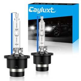 Cayluxt D2S Xenon HID Headlight Bulbs, 35W 8000K Ice Blue White High Low Beam Replacement, Pack of 2