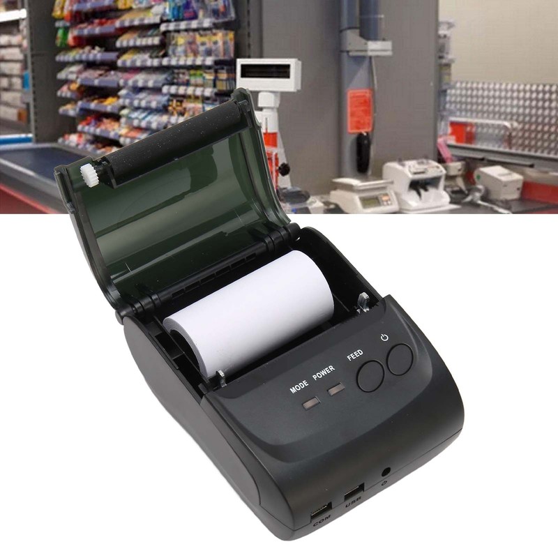 58mm Thermal Printer BT4.0 90mm/s 100km TPH 203DPI USB Interface
