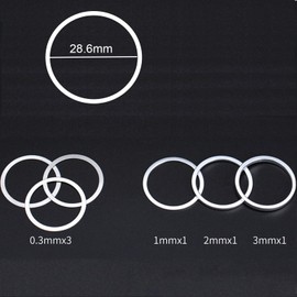 SHITOARIAR Bicycle Headset Spacer Cap Spacer 1 1/8 Inch Bicycle Stem Headset Cap Spacer Kit Bicycle Fork Headset Spacer 0.3 mm/1 mm/2 mm/3 mm