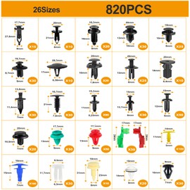 Car Mounting Clips, 925 Pieces, Plastic Clips Set, Universal Door Trim Clips, Bumper Trims, Plastic Clips Set, Expansion Rivets, Body Mounting Kit, with Disassembly Tools