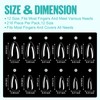 TOMICCA Almond Nail Tips, Medium Almond Acrylic Nail Tips, 216Pcs