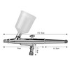 CYBERNOVA Double-Action Trigger Air-Paint Control Large Capacity Cup Airbrush