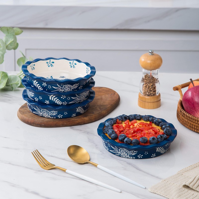 Wisenvoy Mini Pie Pans Ceramic Pie Plate Pie Pan Pie