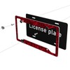 Rose License Plate Frame - 1 Pcs Funny Aluminum Car