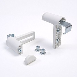 ps FASTFIX - Universal clamp support (2 pieces) for roller blinds, double roller blinds, cassette roller blinds, duo roller blinds and blinds - installation without drilling directly on the window