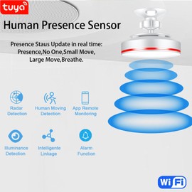 Intelligent Human Detection Sensor, Siren Alarm, Millimetre Wave Radar Motion Sensor, Lighting Monitoring, Detection of Human Motion and Static Presence, Remote Monitoring