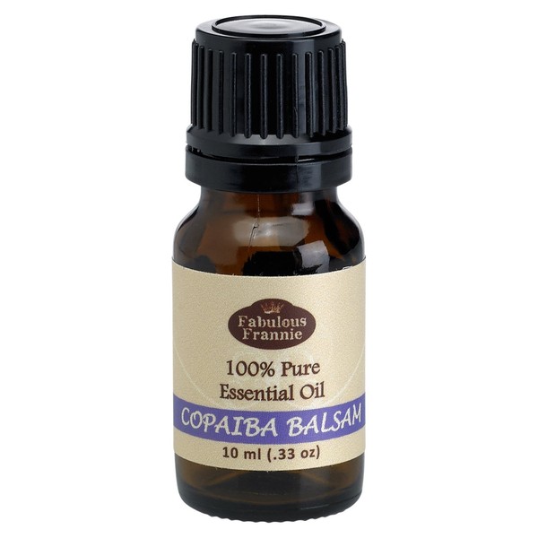 Fabulous Frannie Copaiba Balsam 100% Pure, Undiluted Essential Oil Therapeutic Grade - 10ml- Great for Aromatherapy!
