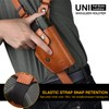 GUN & FLOWER Brown Leather Shoulder Holster Fits Glock 17/19,
