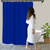 Classic Royal Blue Shower Curtain, Solid Color Bathroom Curtain 60
