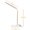 Lichamp Dimmable LED Desk Lamp with USB Charging Port, Touch