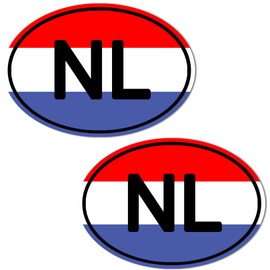 Biomar Labs® 2 x Vinyl Stickers Decals Netherland National Dutch Flag Car Motorcycle Helmet B 207