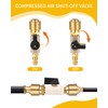 TIDEVAN Compressed Air Handle, Quick Coupling for Compressed Air, 1/4