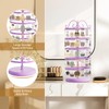 MODOWEY 5 Tiers Metal Rotating Earring Holder Organizer Stand Adjustable