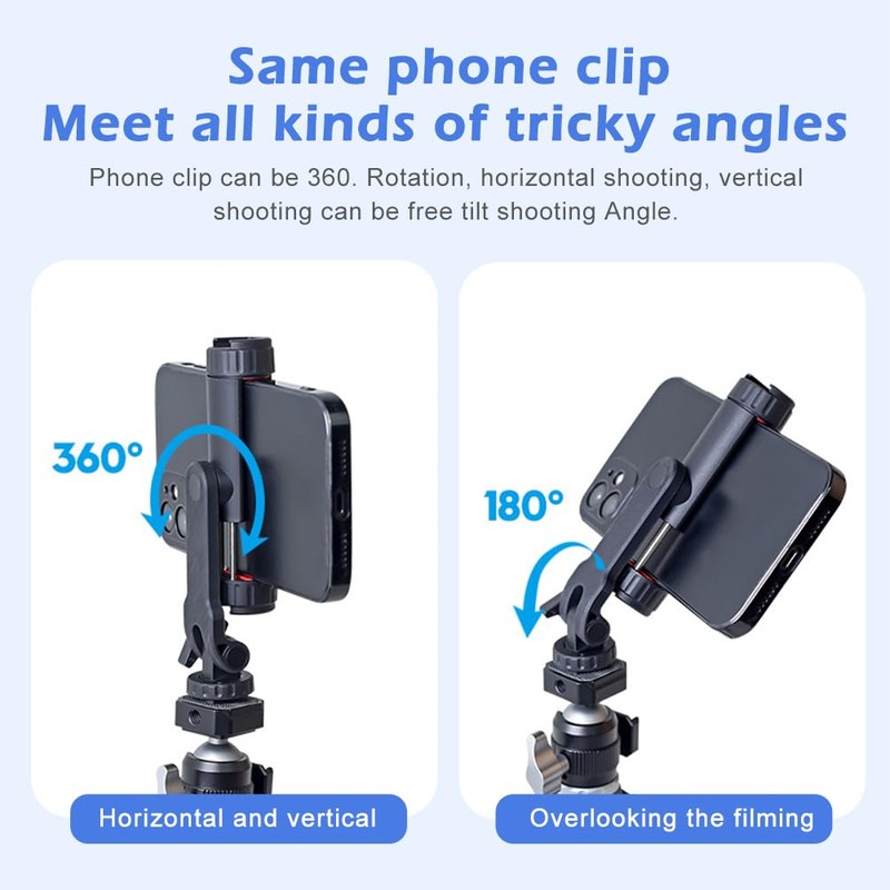 2 Pieces Stabilizer Smartphone with Key Adjustable Adapter for Mounting