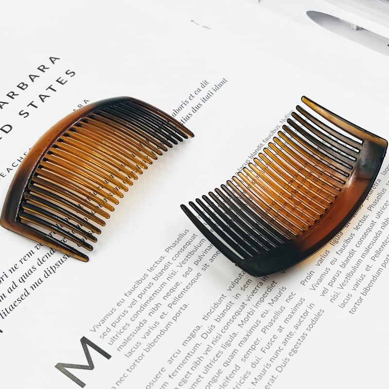 6 Pieces Plastic Side Hair Twist Comb French Twist Comb