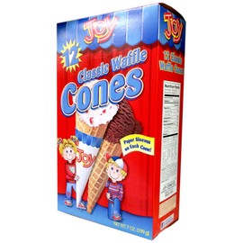 Joy Cone Classic Waffle Ice Cream Cones, 7 Ounce