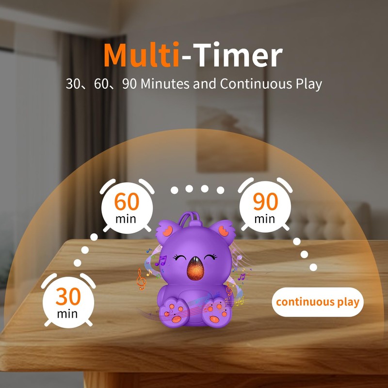 White Noise Machine with Bluetooth Speaker | Portable Baby Sound