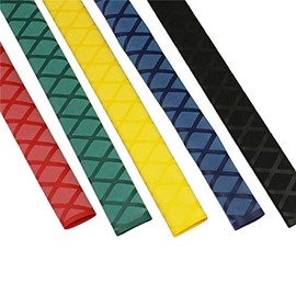 CBAZY Heat Shrink X-Tube Wrap Fishing Rod Grip Rod Building Handle Cork Grip Repair Diameter 1'' 5color Mix Each 19.6inch