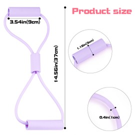 Biiange Chest Expander Pull Exerciser, Arms Pull Up, Pull Rope Strength Training, Chest Expander Resistance, Chest Expander Spring Chest Expander for Home Workout (Purple)