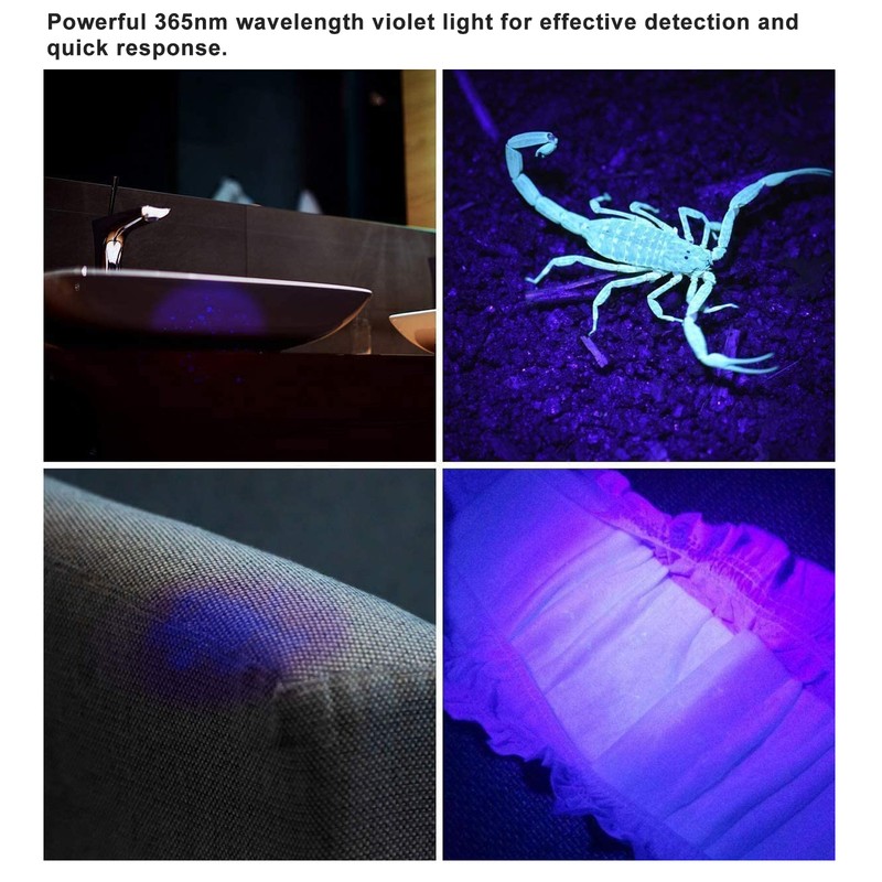UV Flashlight 365nm Aluminum Portable Professional UV Flashlight for Resin