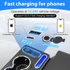Center Console Armrest Organizer with Upgraded 7-Color Mood Lighting Center