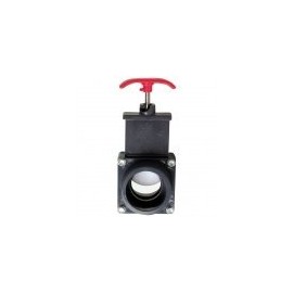 Gate Valve PVC 38 mm + Pack of 2 Clamps from Medipool