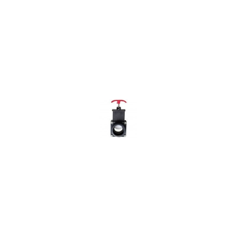 Gate Valve PVC 38 mm + Pack of 2 Clamps