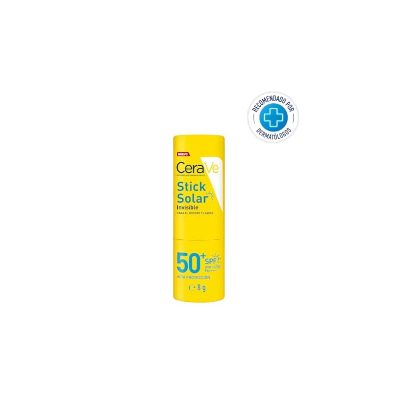 CeraVe Stick Solar Invisible 50FPS alta protección solar para rostro