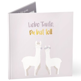 mintkind® "Liebe Tante, Du bist toll" Gift Book for Aunt, Gift for Aunt, Picture Book Gift, Aunt for Birthday, Christmas or Easter from Niece or Nephew, Gift Idea