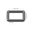 sourcing map Metal Rectangle Ring Buckles 25x15mm for Bags Belts