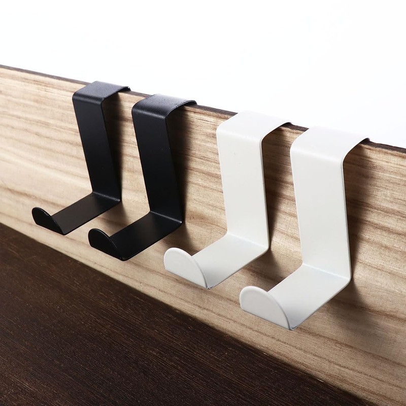 Vctitil 2Pcs Stainless Steel Over The Door Hooks,Z Shape Back