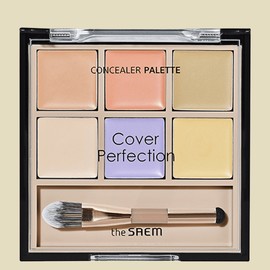 Anjumain The Saem Cover Perfection Concealer Palette, [Special] 01 Cover and Correct × 1 / 더샘 커버 퍼펙션 컨실러 팔레트, [기획] 01 커버 앤 코렉트 × 1개
