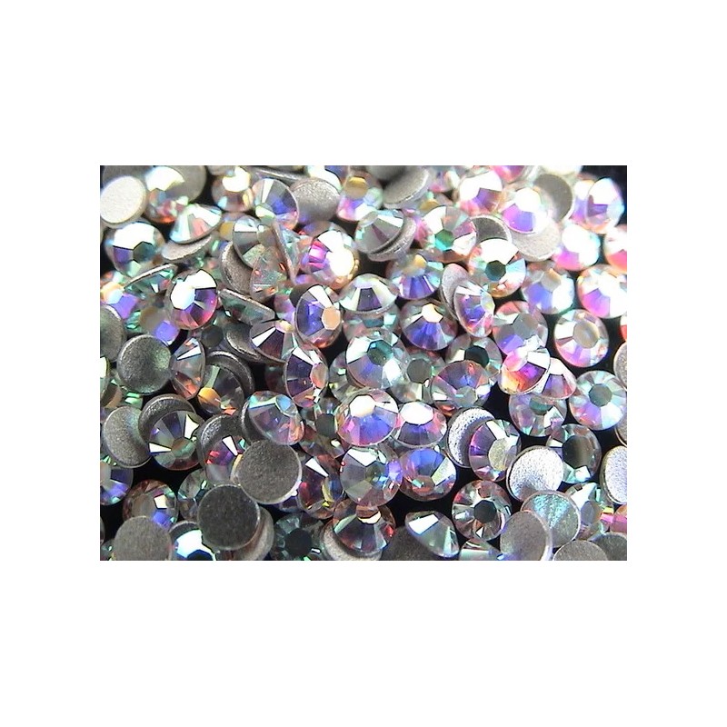 1440pcs HotFix Iron-On Flatbac Rhinestones Seed Beads SS16 Clear Crystal