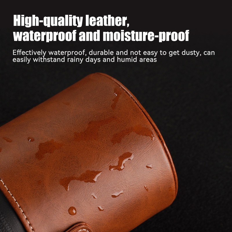 7artisans Universal Leather Lens Waist Bag - Anti-Fall, Waterproof, Pressure-Resistant