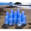 HOT BARGAINS 1000 X 7oz Blue Plastic Cups Reusable Water