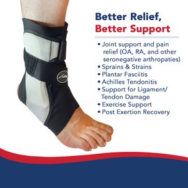 Doctor Developed Ankle Brace for Sprained Ankle, Support Stabilizer Splint for Injured Foot – Foot Brace/ Achilles & Peroneal Tendonitis – Ankle Brace For Women / Men - Doctor Handbook (Xlarge, Single, Right)