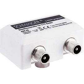 Schwaiger ASV45532 2x TV Broadband Mounting Distributor White