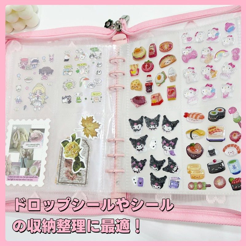 Arpaper Sticker Book, Girls Mat, Clear with 20 Refills (A5,
